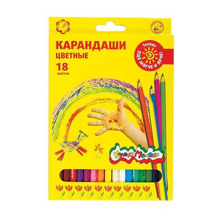 Набор цветн.каранд Каляка-Маляка 18 цв. шестигранные 3+