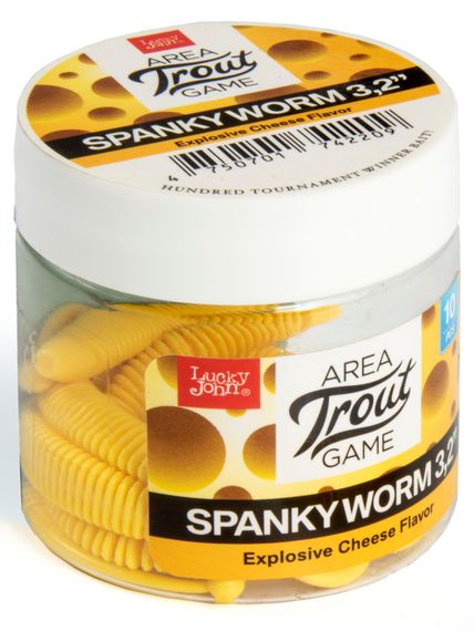 Слаги съедобные LJ Pro Series SPANKY WORM 3,2in (8 см), цв. 101, 10 шт.