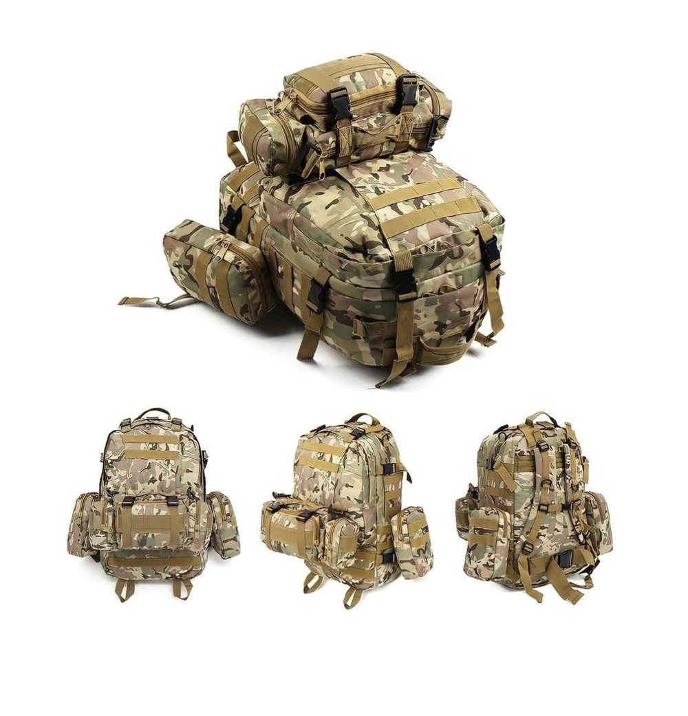 Тактический рюкзак с подсумками 40л / мультикам