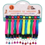 Ошейник с колокольчиком «Неоновое настроение» микс цветов 1*19/32см