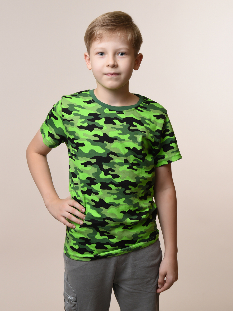 Футболка для мальчика камуфляжная