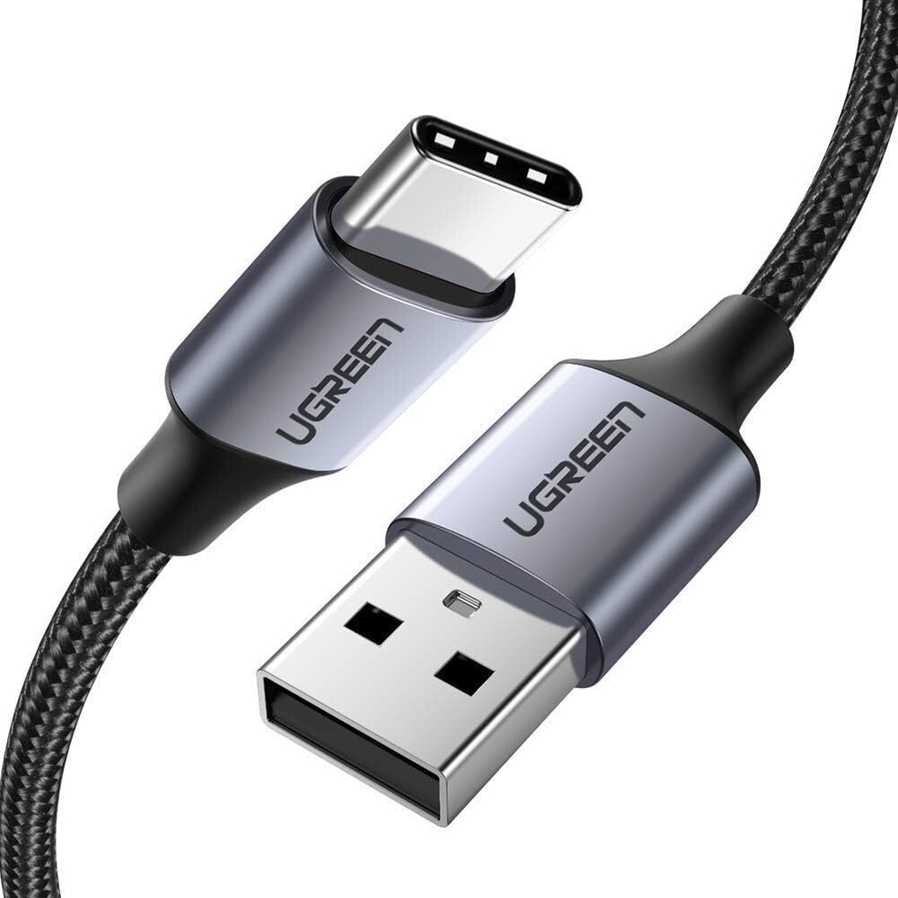 Кабель USB 2.0 - USB C, 480Mbps, 3A, QC3.0, 18W, 1.5m, UGREEN 60127