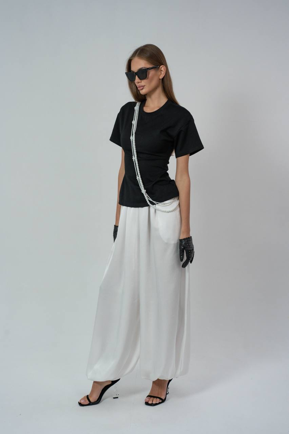 Брюки - аладины из вискозного шелка