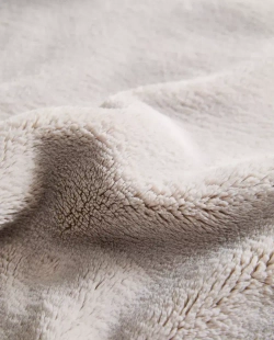 ZARA HOME ПЛЕД ИЗ ФЛИСА, СЕРЫЙ