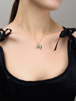 Колье с буквой М