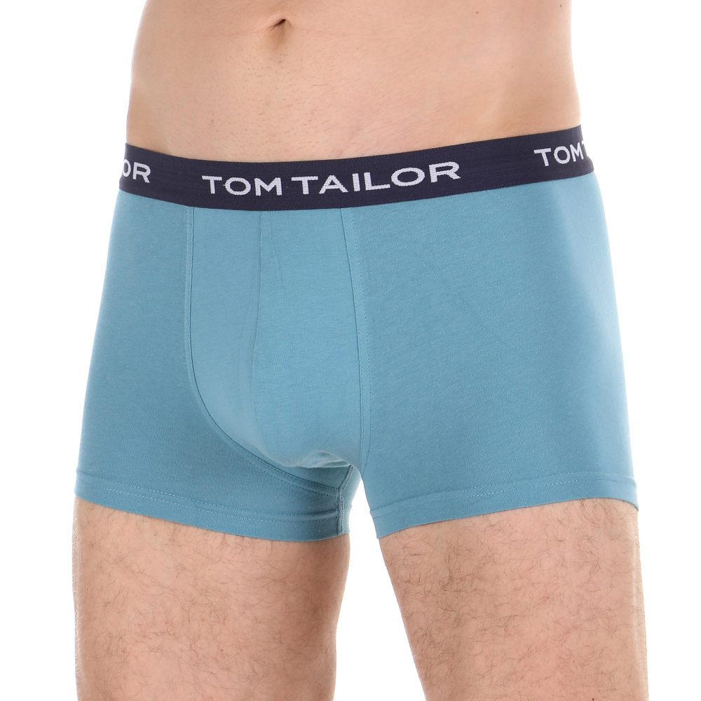 Мужские трусы боксеры набор 3в1 (красные, черные, голубые) Tom Tailor 70162/6061 358