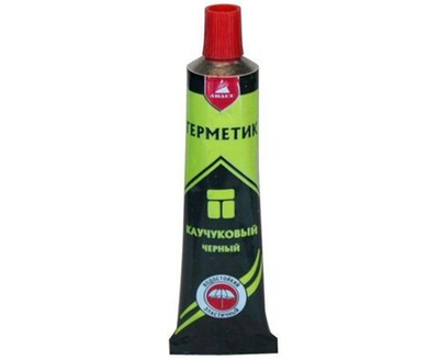 Герметик Анлес каучуковый, черный, туба 50мл (наполнение 40мл)