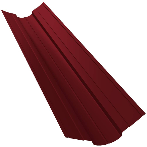 Ендова верхняя фигурная Grand Line Pe Ral 3005 70х70 мм резка