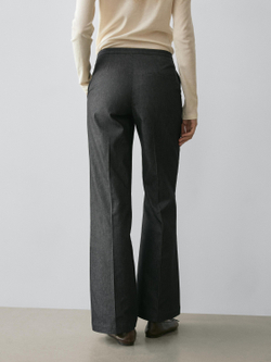 Massimo Dutti Расклешенные брюки, черный