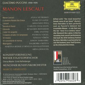 Anna Netrebko / Puccini: Manon Lescaut (2CD)