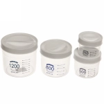 Набор банок для продуктов 4шт (250мл, 500мл,800мл,1200мл)с мерной шкалой