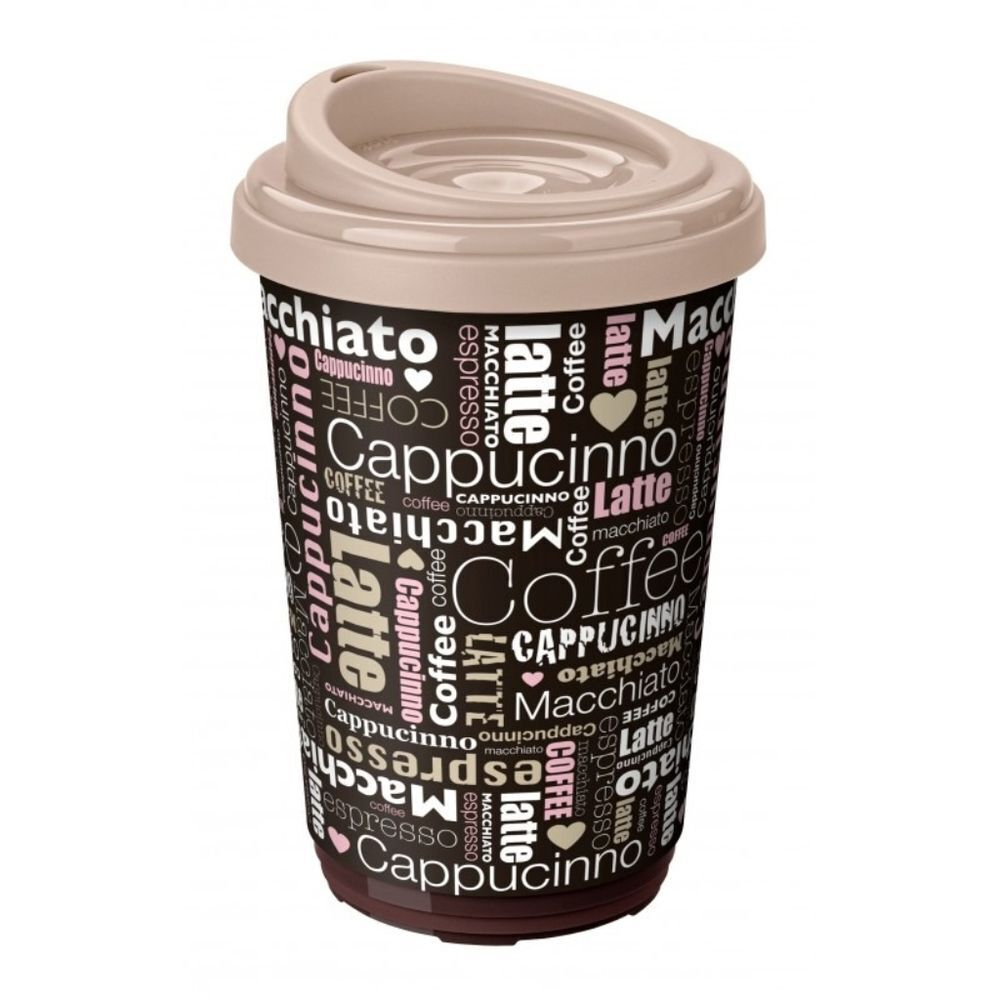 Термокружка пластик, 0.4 л, Бытпласт, в асс, С32333