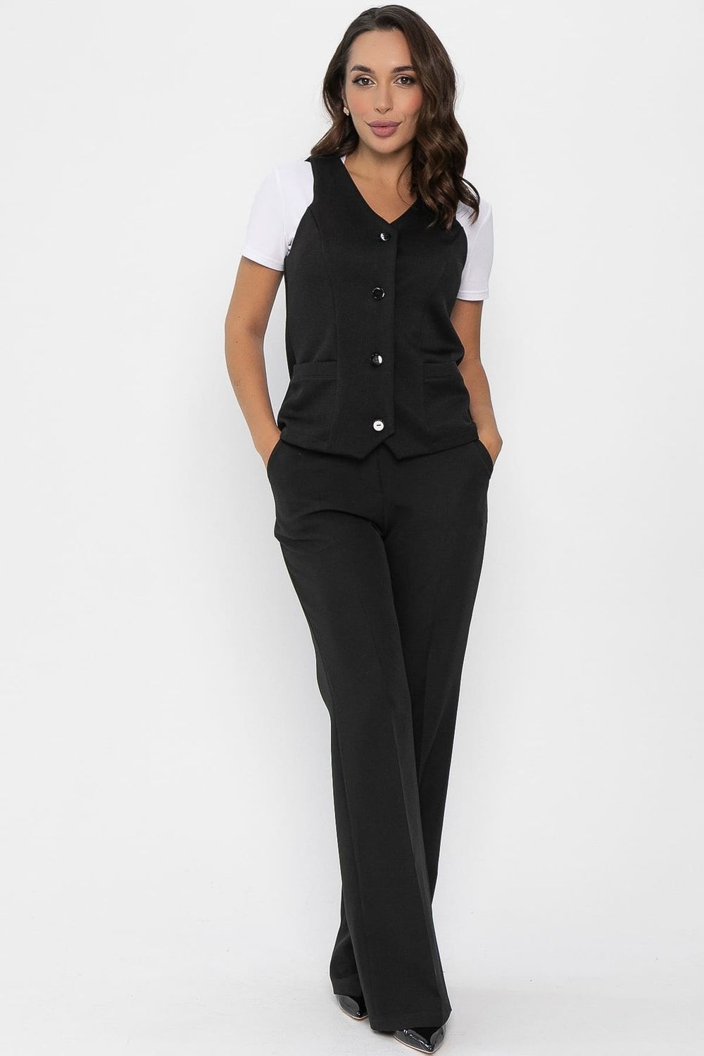 Жилет Мэнсфилд (черный) Б14085-13М LT Collection