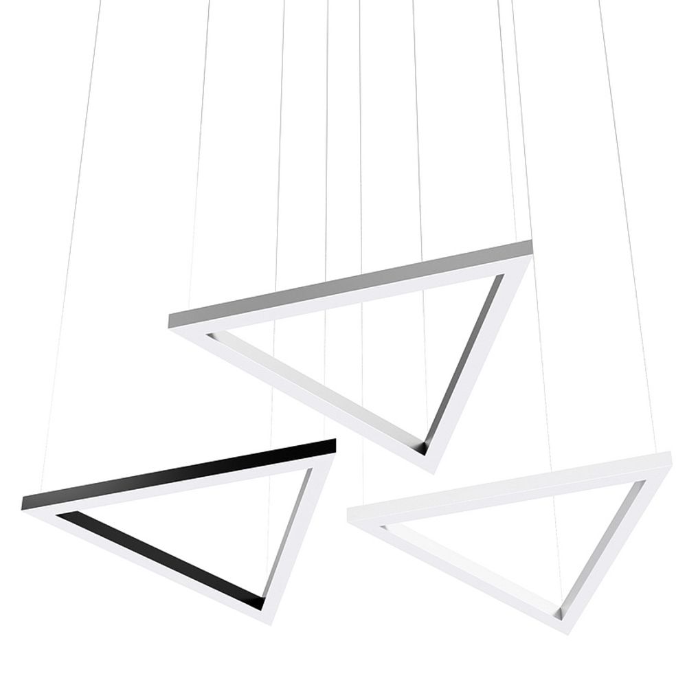 Треугольный светодиодный светильник подвесной FS-TG 130 Вт 1400х1200х120