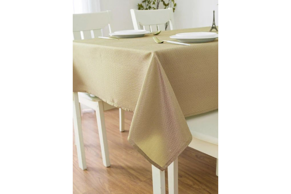 Скатерть Home One Herringbone, 150х213, полиэстер, золотой