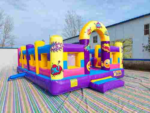 Коммерческий надувной батут «Комиксы» без горки 7*5*2,7 м