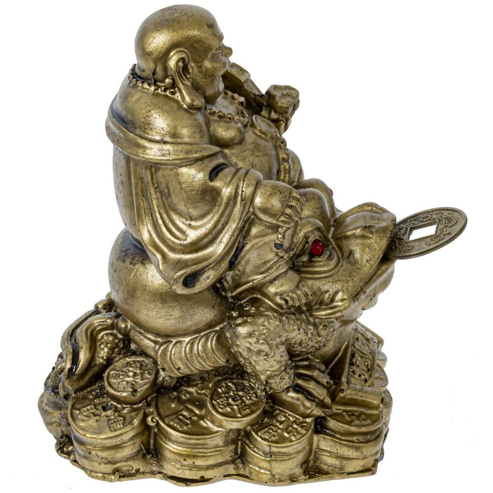 GAEM Фигурка декоративная "Будда на денежной лягушке", L7,5 W5 H7,5 см