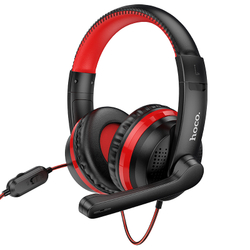 Игровые наушники с микрофоном Hoco W103 Magic tour gaming headphone Red Красные