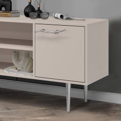 Тумба под ТВ Арт Колор matte 117см Стайл Сильвер Серый агат матовый