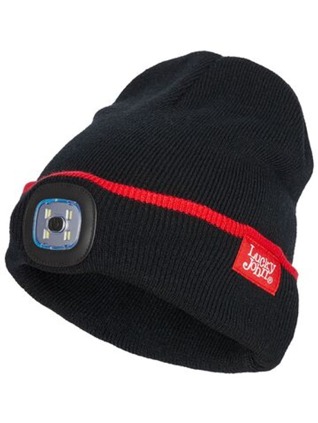 Шапка с фонариком Lucky John DROP LED, размер XL