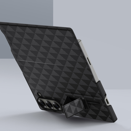 Складной чехол черного цвета с встроенной подставкой от Dux Ducis для Samsung Galaxy Z Fold 6, серия Fitt Series Case