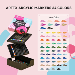 ‎Arrtx Marqueurs Acryliques акриловые маркеры 64 шт