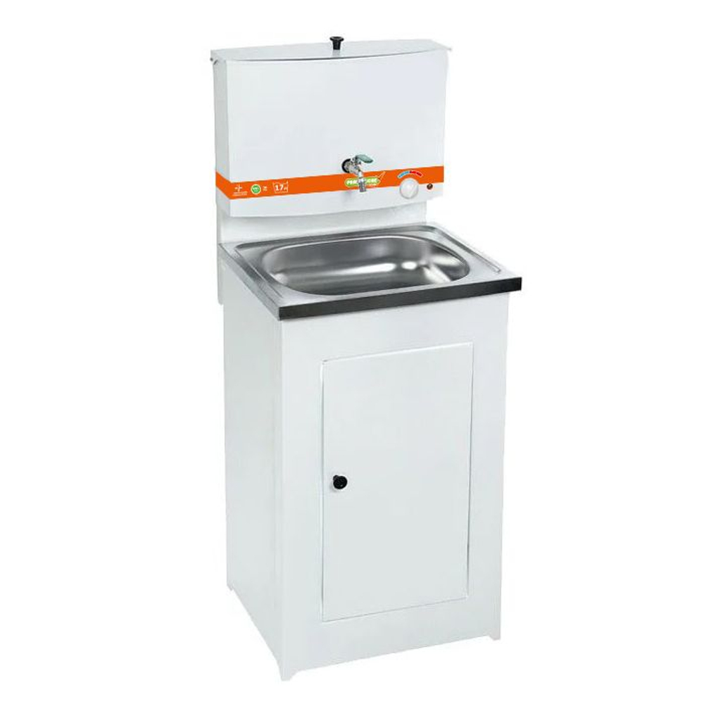 Умывальник 17л с ЭВН Praktische home металл белый