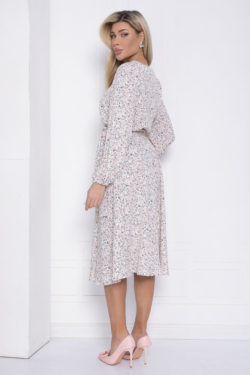 Платье Трепетная нежность (бело-розовое) П12455-8 LT Collection