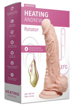 Телесный ротатор-реалистик Heating Andrew - 19,5 см. (Цвет: телесный)
