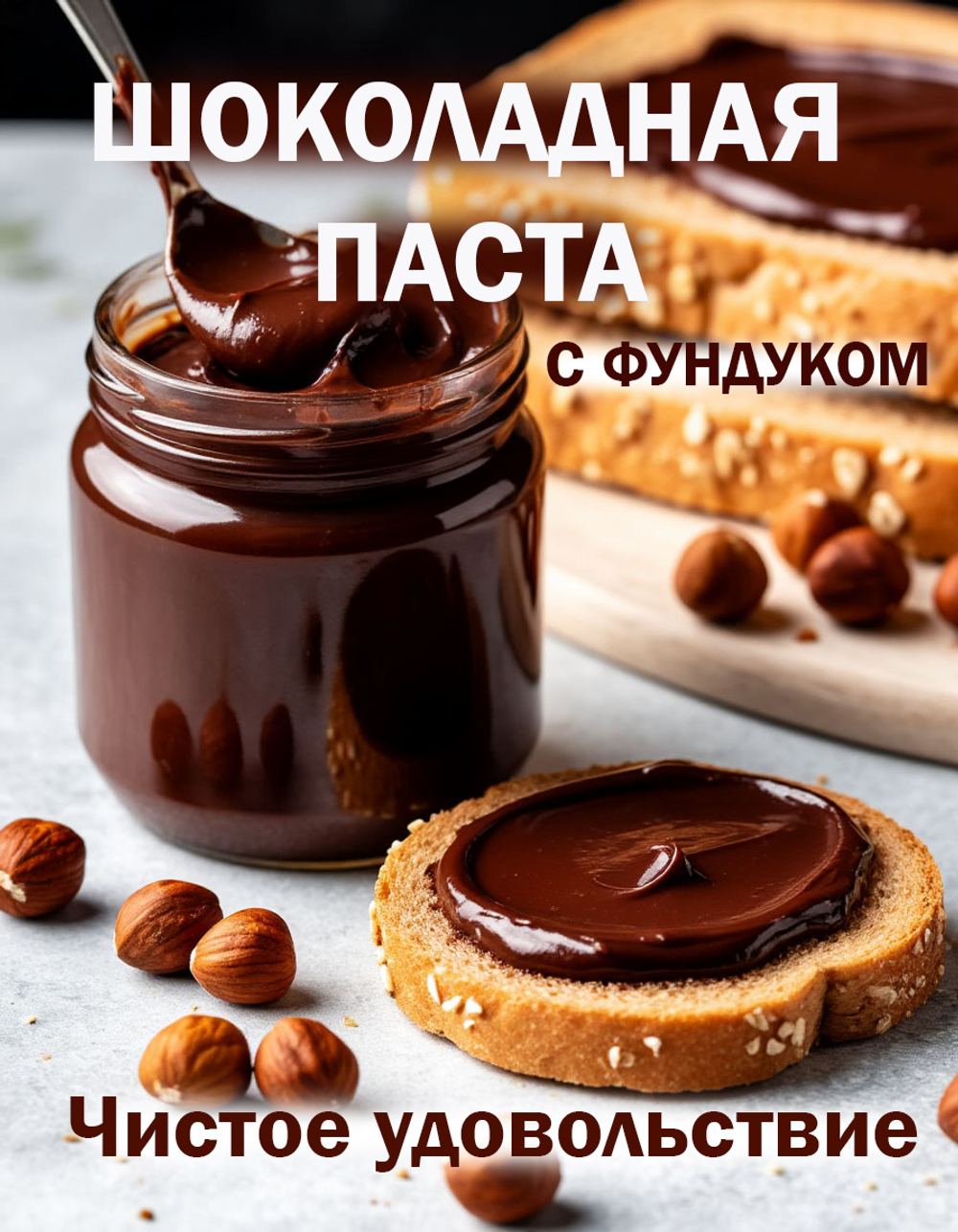 Тёмная шоколадная паста 2кг с лесным орехом