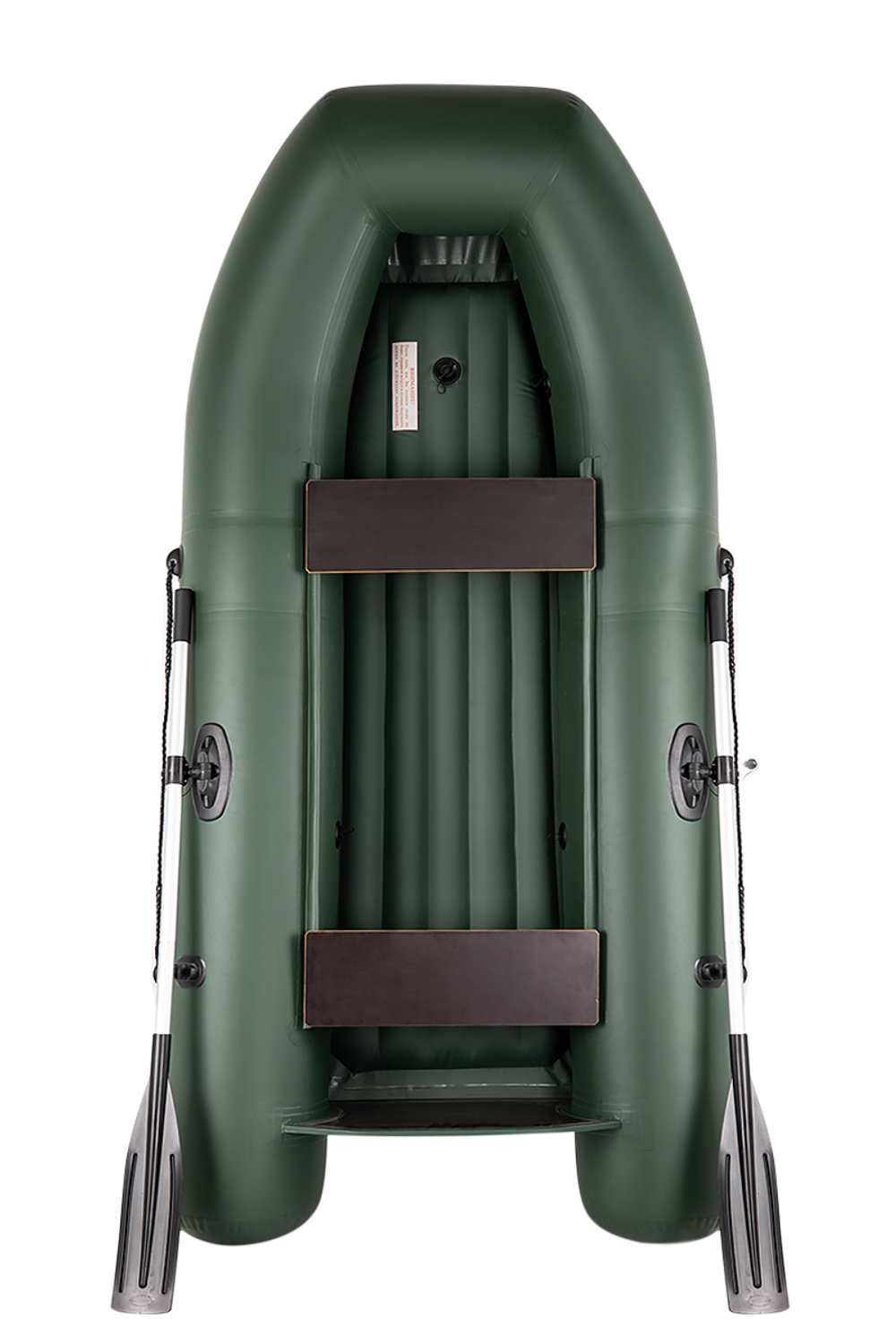 ПЛЁС Камыш 2500 T НД зеленый (лодка ПВХ под мотор с надувным дном)