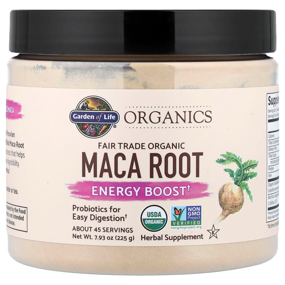 Garden of Life, MyKind Organics, корень органической маки со знаком этичной торговли, заряд энергии, 225 г (7,93 унции)