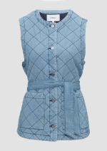 Стеганый жилет из денима s.Oliver