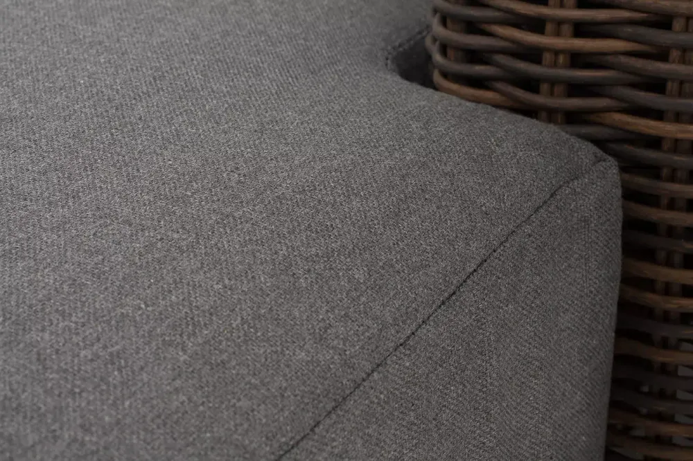 "Капри" кушетка из искусственного ротанга, цвет коричневый