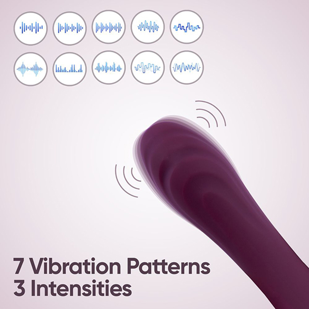 Фиолетовый изогнутый вибратор 20,3см для стимуляции зоны G Selove CurveRush Precision Power for Your Sweetest G-Spot Purple