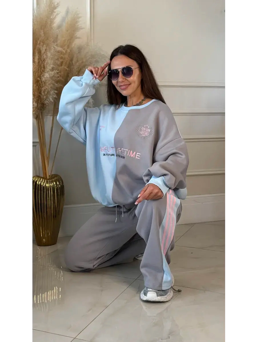 Костюм спортивный двойка свитшот с брюками