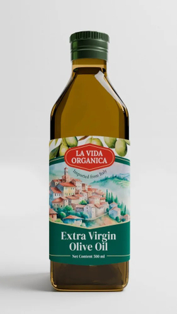 Оливковое Масло Extra Virgin 500 мл, Нерафинированное Первого (Холодного) Отжима, для салатов, для еды, пищевое, LVO