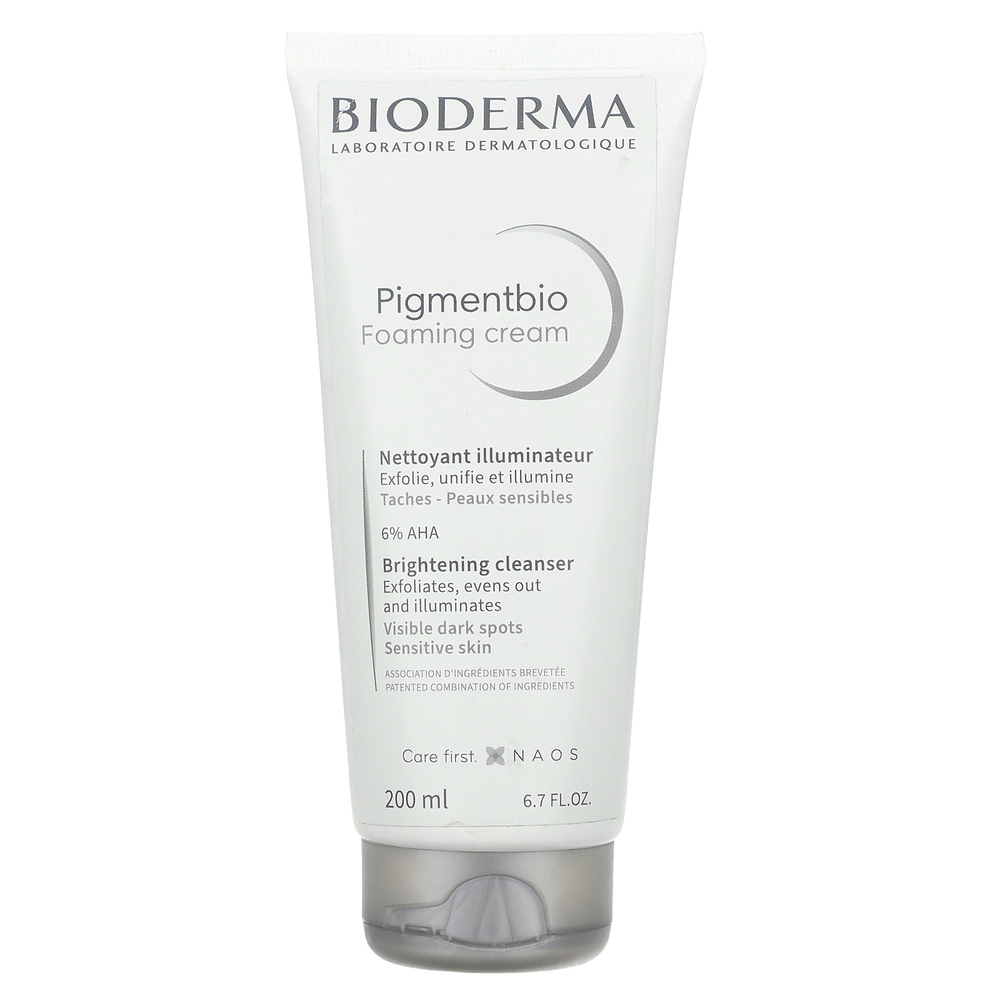 Bioderma, Pigmentbio, пенящийся крем, осветляющее очищающее средство, 200 мл (6,7 жидк. Унции)