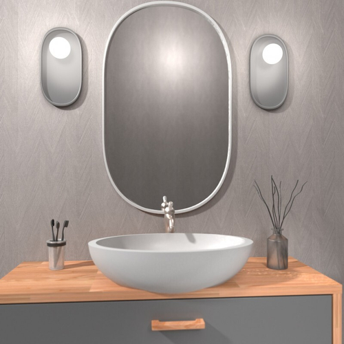 Ламинированная панель ПВХ ВЕК Каштан Графика Серый 2700х250мм