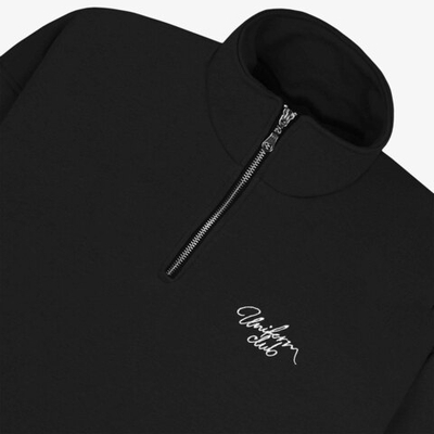 Cвитшот UNIFORM Half-zip Club черный