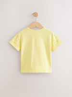 Футболка с вышивкой для девочки Next AD8-257, Светло-желтый