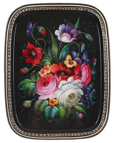 Zhostovo metal tray A19D21072537