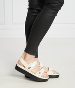 Кожаные босоножки kira sport TORY BURCH - белый(144328)