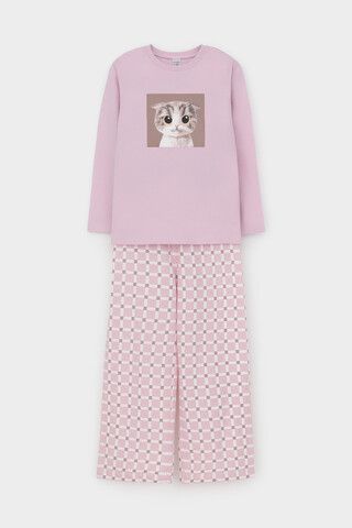 пижама  для девочки  К 1623/фламинго,мозаика