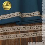 Кружево вязаное (тесьма) 15 мм / 10 метров, цв.серый, Kruzhevo