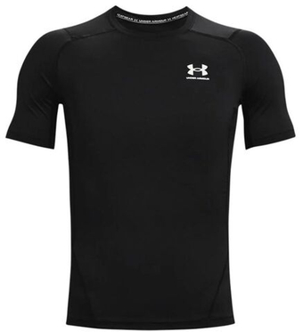 Мужская теннисная футболка Under Armour HeatGear Short Sleeve - черный
