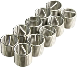 Вставка резьбовая для восстановления резьбы M12 х 1.25 мм., 10 штук, ZIPMEND