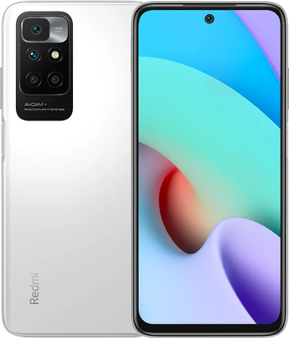 Смартфон Xiaomi Redmi 10 NFC 4/64GB Pebble White (Белый) Ростест Оф. Гарантия