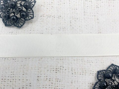 Лента репсовая, ш. 2,5 см, сливочный