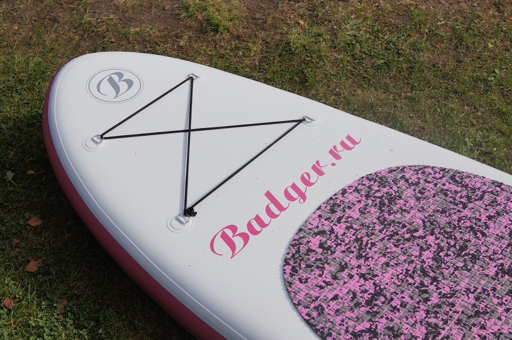 Надувная доска для SUP серфинга Badger 320 Розовая 10.6 (насоса в компл. НЕТ)
